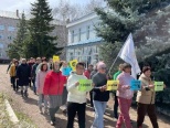 11 апреля медицинские работники и пациенты ГБУЗ РБ Буздякская ЦРБ присоединились к акции «10000 шагов к жизни»