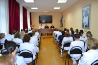 В актовом зале в ГБУЗ РБ Буздякская ЦРБ для сотрудников прошло совещание с представителями МВД по теме мошенничества