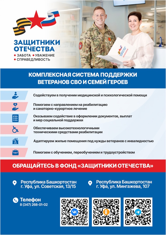 Меры поддержки участникам специальной военной операции и членам их семей в медицинских организациях Республики Башкортостан